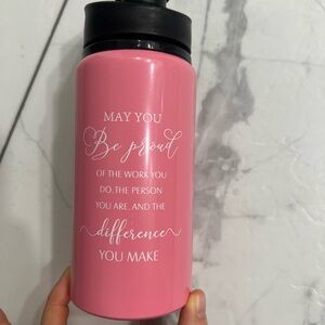 Amazon Pink Inspirational Water Bottle